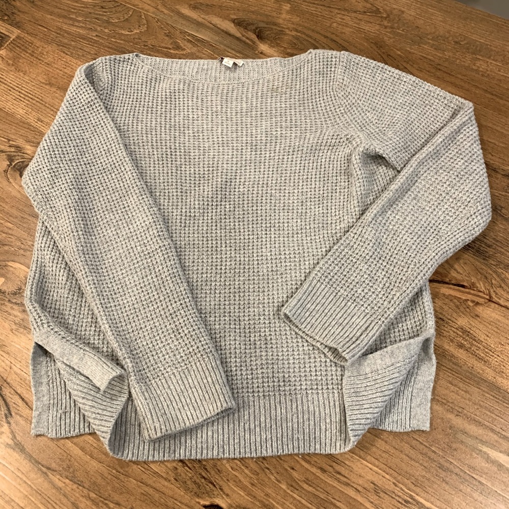 GAP Gray Wool Blend Sweater, medium